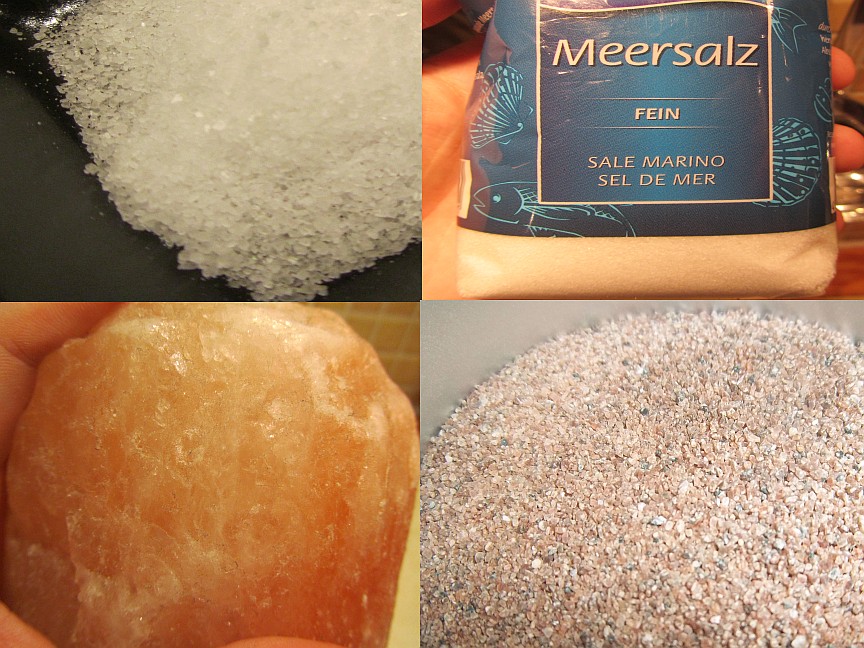 Welche wichtigen Sorten von Salz gibt es und wie „gesund“ und